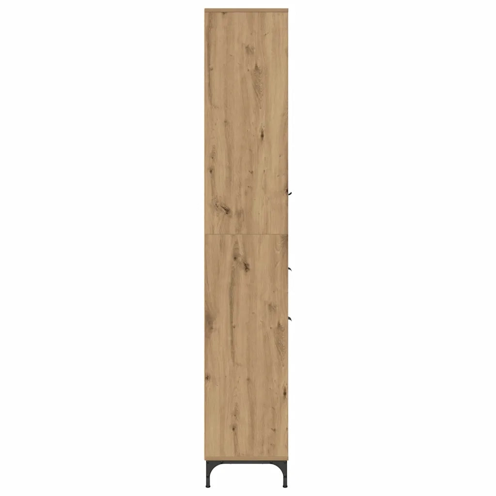 Mobile da Bagno con porta Rovere artigianale 31,5 x 33 x 190 cm 883413