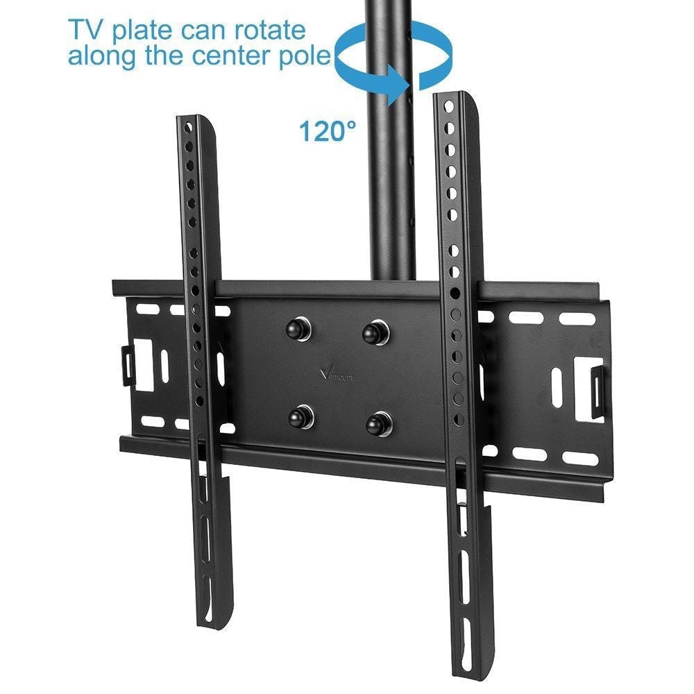 Trade Shop - Staffa Porta Tv Monitor Da 37" A 55" Supporto Parete Soffitto 360° Fino 50kg -