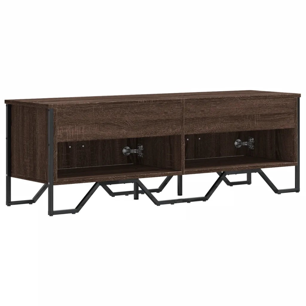 vidaXL Mobile Porta TV Rovere Marrone 122x34x41cm in Legno Multistrato
