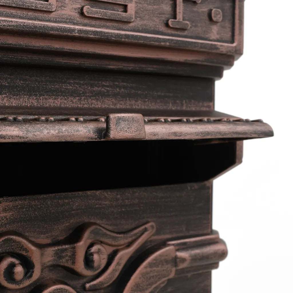 Cassetta della Posta in Alluminio Inossidabile Vintage Bronzo 43892