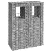 Cesti a Gabbione a Torre 2 pz 50x50x140 cm in Ferro 151271