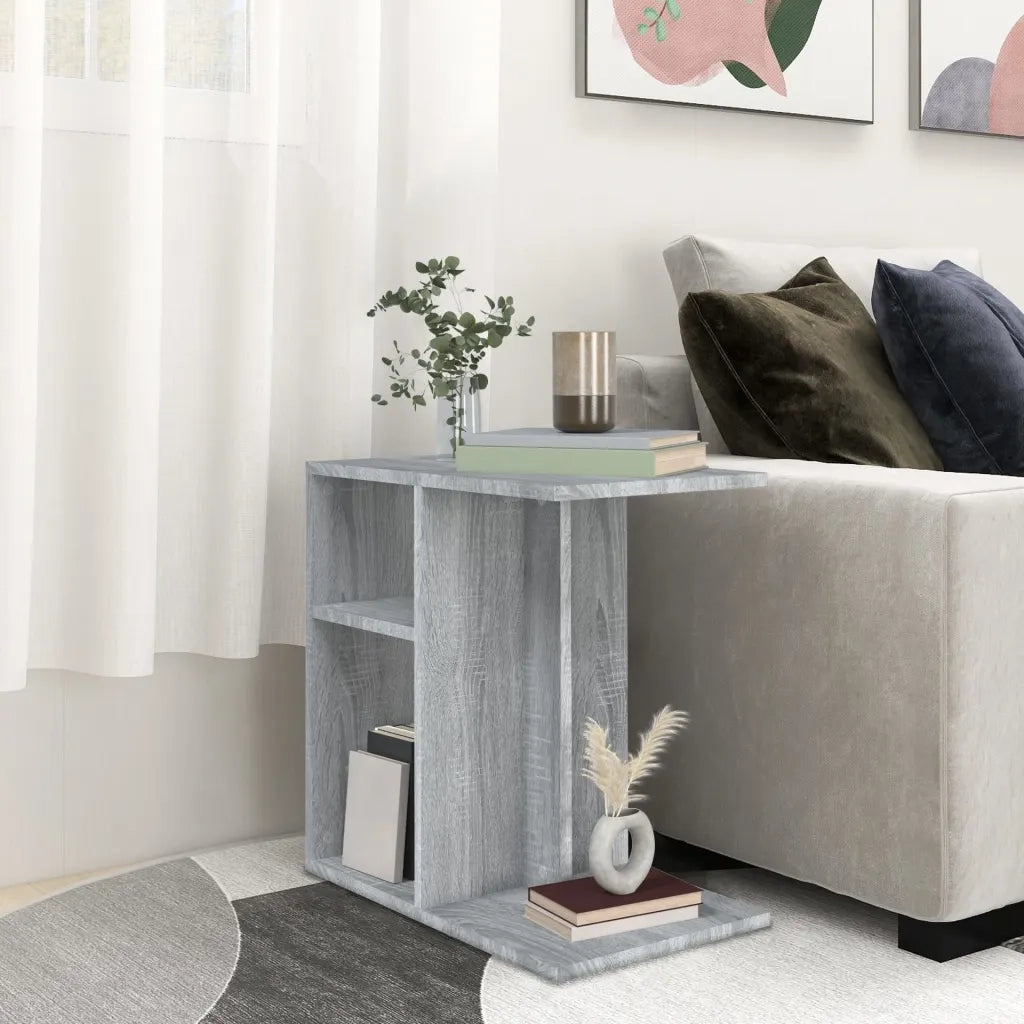 Tavolino Grigio Sonoma 50x30x50 cm Legno Multistrato 815850