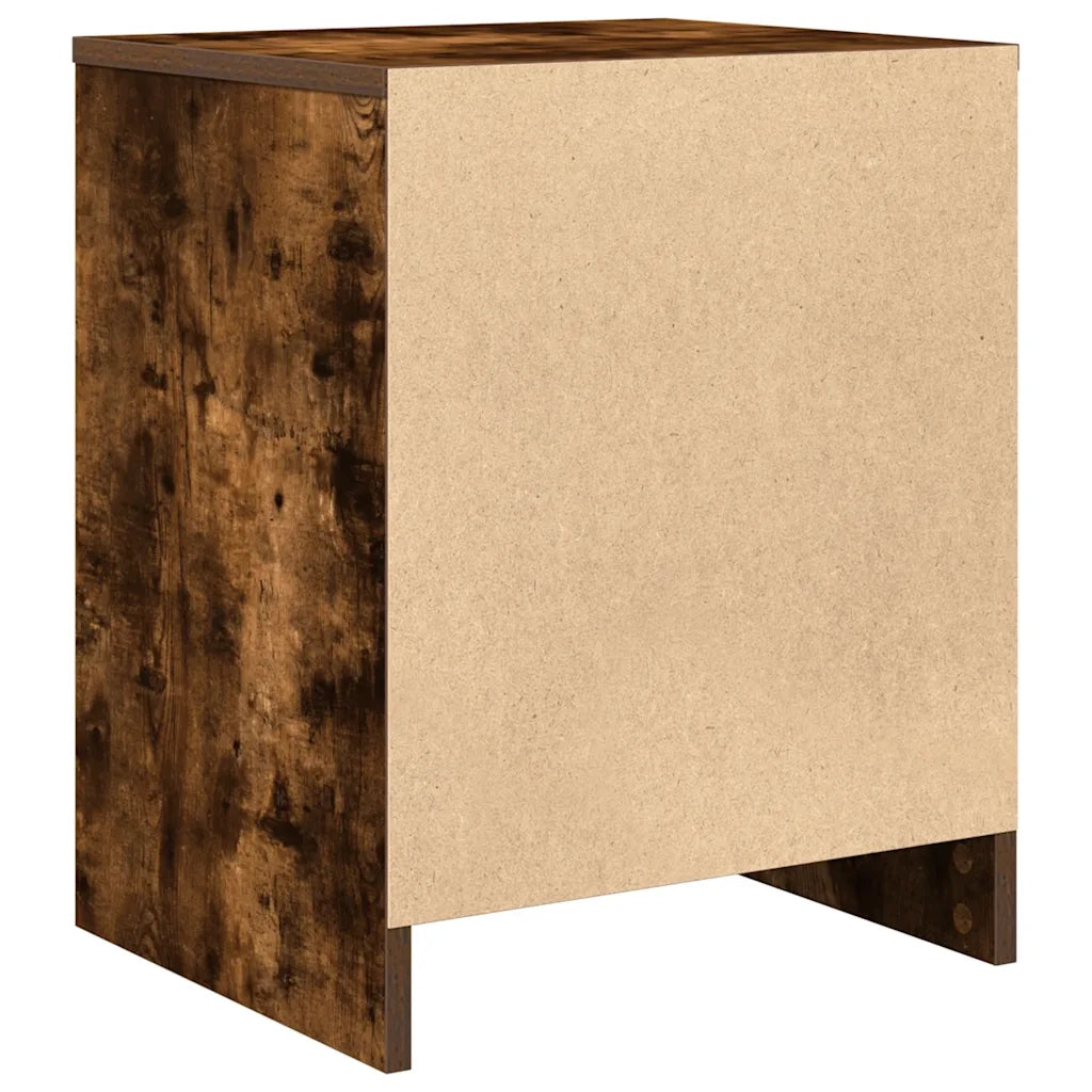 vidaXL Comodino con Cassetto Rovere Fumo 40x34x50 cm