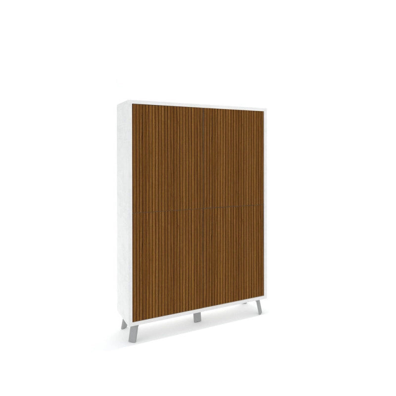 Mobile 4 Ante Kit Ossido Bianco cm 108x41x161h - Sarmog