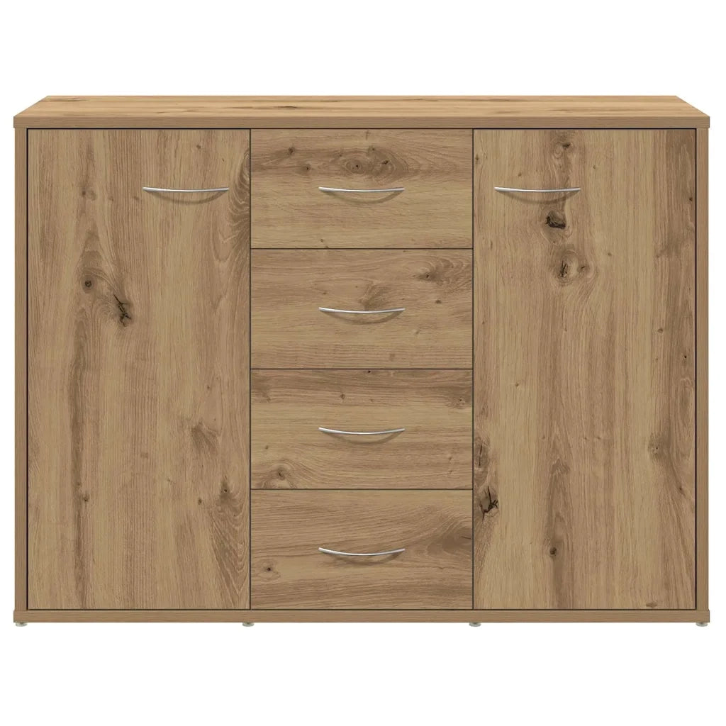 Credenza Rovere Artigianale 88x30x64 cm in Legno Multistrato