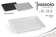 VASSOIO IN CERAMICA 21 X 13 X 2 CM ASSORTITO