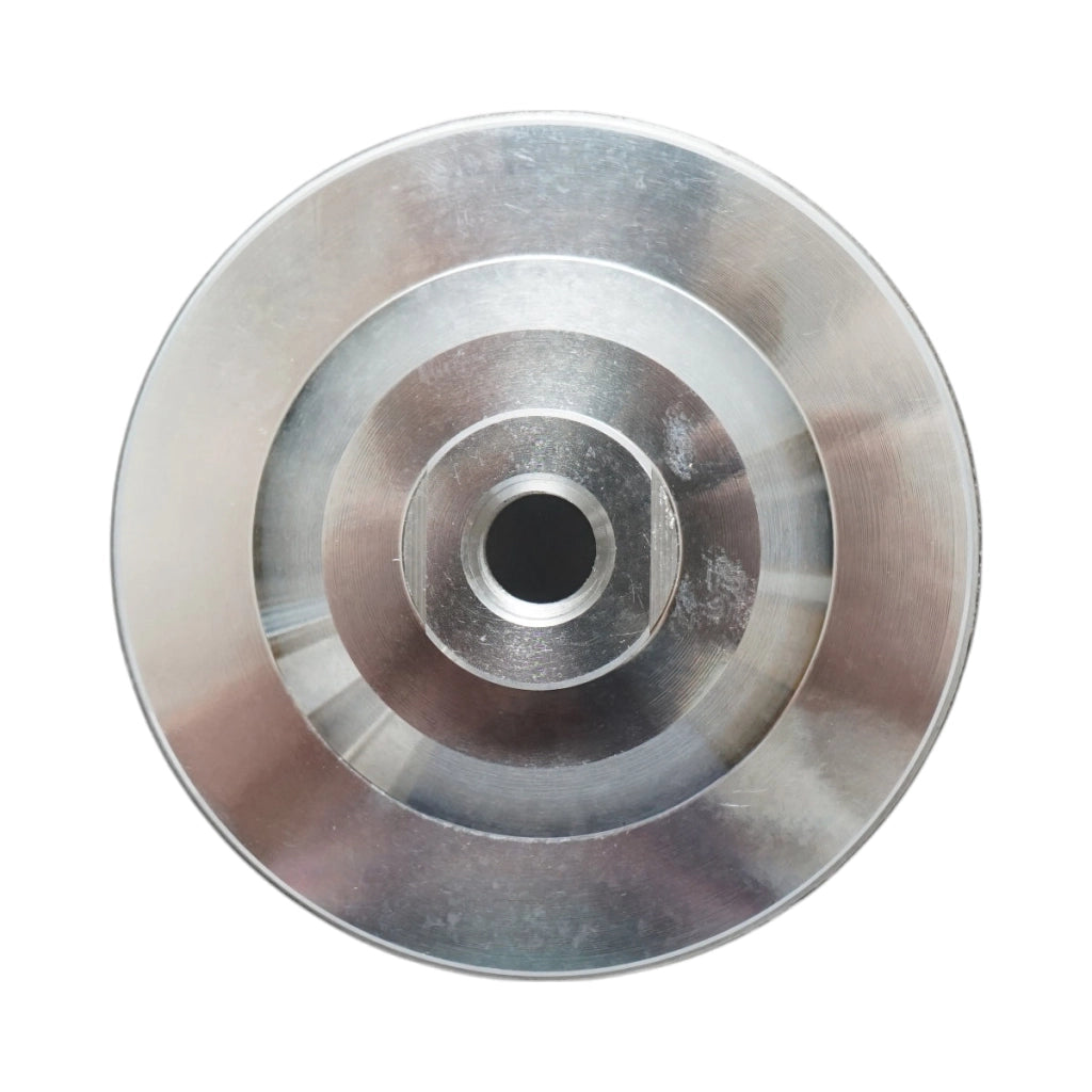 Disco diamantato a tazza segmentata turbo da 100 mm, filettatura M14, alluminio grezzo per la levigatura del marmo Breckner Germany
