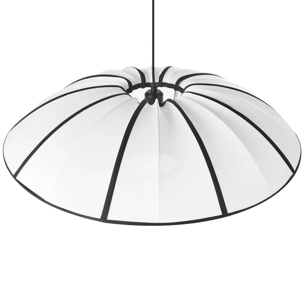 Lampada a sospensione con paralume in nylon bianco Design moderno Luce per il soggiorno