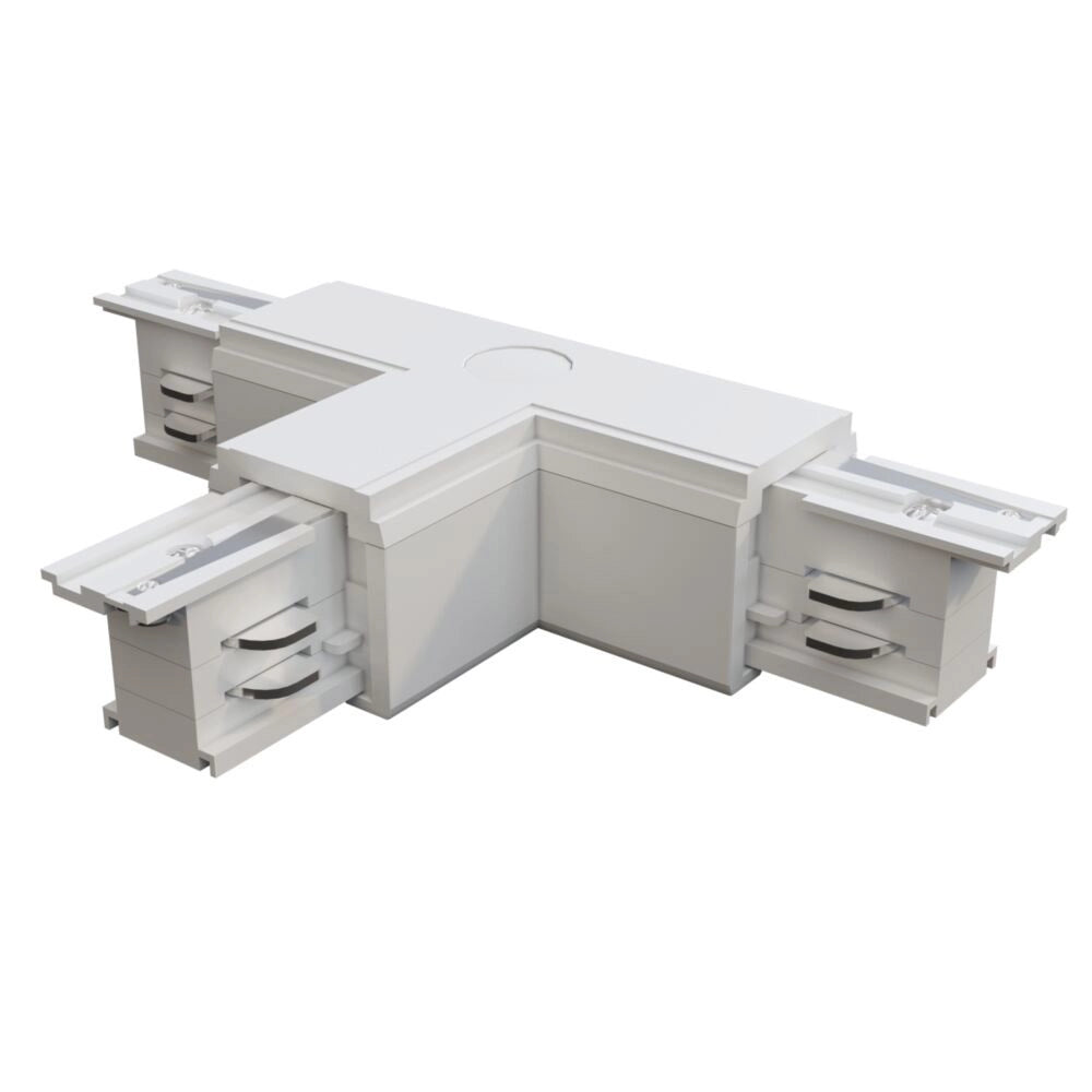 Connettore A T Sinistro Plastica Bianco