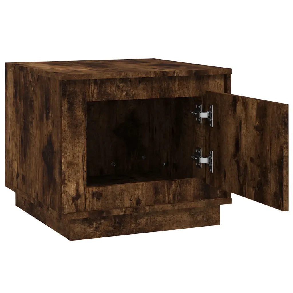 Tavolino da Salotto Rovere Fumo 51x50x44 cm Legno Multistrato 819873