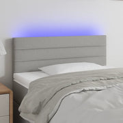 Testiera a LED-Testata con LED Grigio Chiaro 100x5x78/88 cm in Tessuto 812361