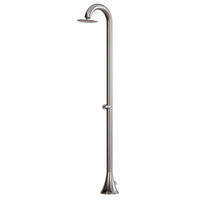 Doccia da Giardino ad Acqua Fredda in Acciaio Inox Soffione Rotondo Sined Luna TMP