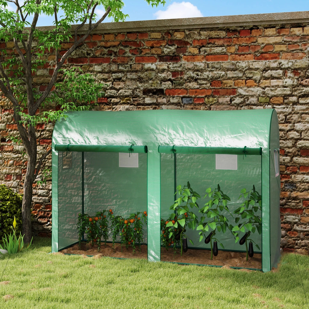 SERRA DA GIARDINO 300x100x200 cm Verde con telaio in acciaio