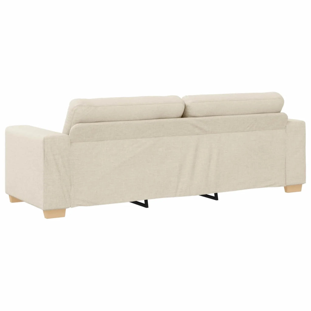 Divano 2 pcs Beige 221 x 80 x 80 cm Tessuto misto lino 3324687