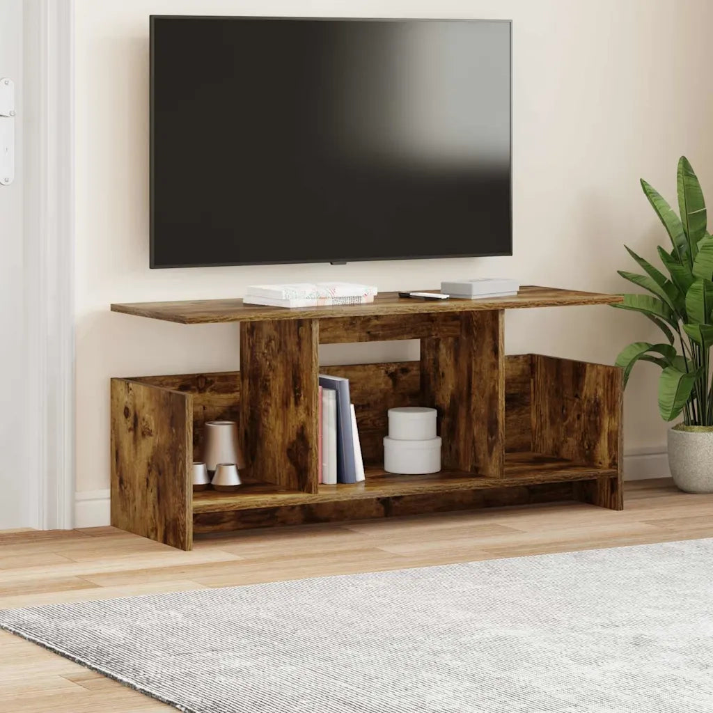 Supporto TV 102 x 35 x 45 cm Rovere fumé Legno ingegnerizzato 890996