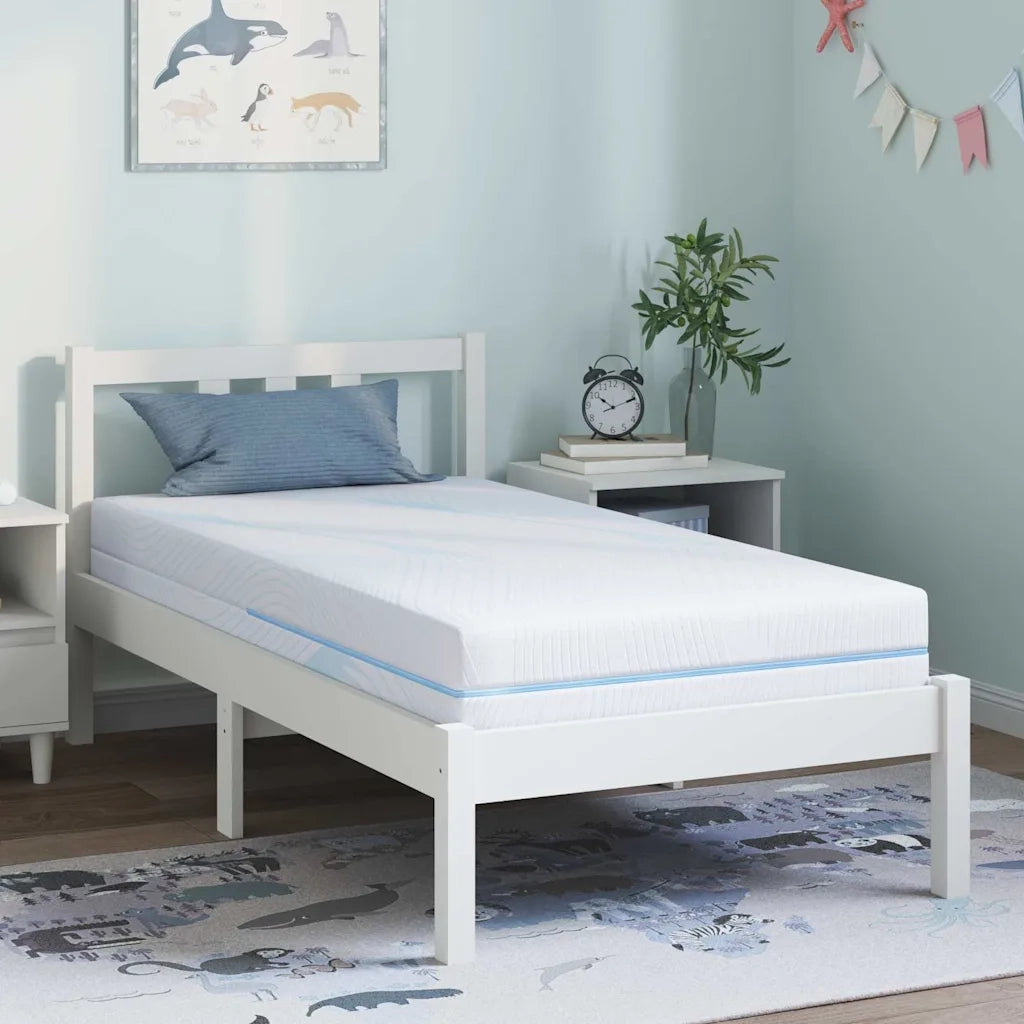 vidaXL Materasso Bianco 80 x 160 cm Schiuma