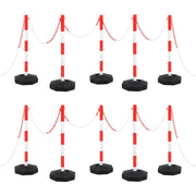 Set di Pali Stradali con Catena in Plastica di 10 mcod mxl 97080