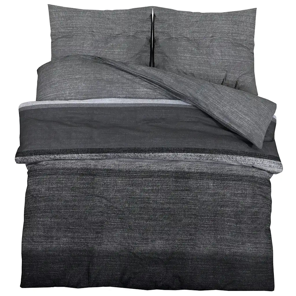 Set Copripiumino Grigio Scuro 135x200 cm in Cotone CFW6209326