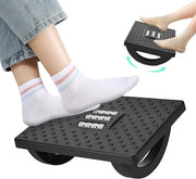 Sostegno per piedi comodo per scrivania con cuscino ergonomico in plastica e punti di massaggio per massimo comfort al lavoro