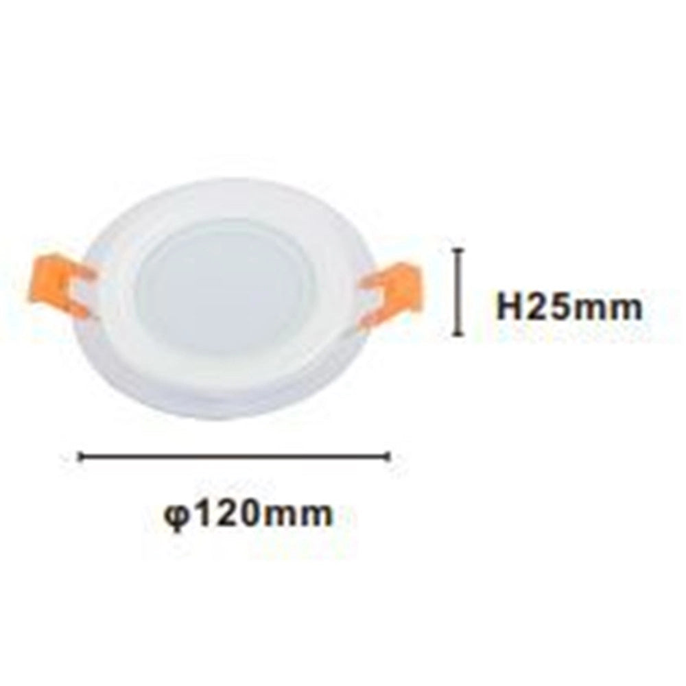 Trade Shop - Pannello Led Da Incasso Luce 3000k-6500k 9w Tondo Am-cr-9 Con Bordo Traparente 00632 -