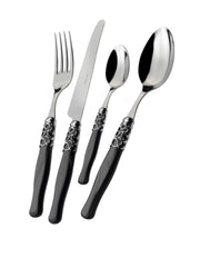 SELENE Ghiera Cromata, Posate 24 Pz., Scatola Compact, Casa Bugatti