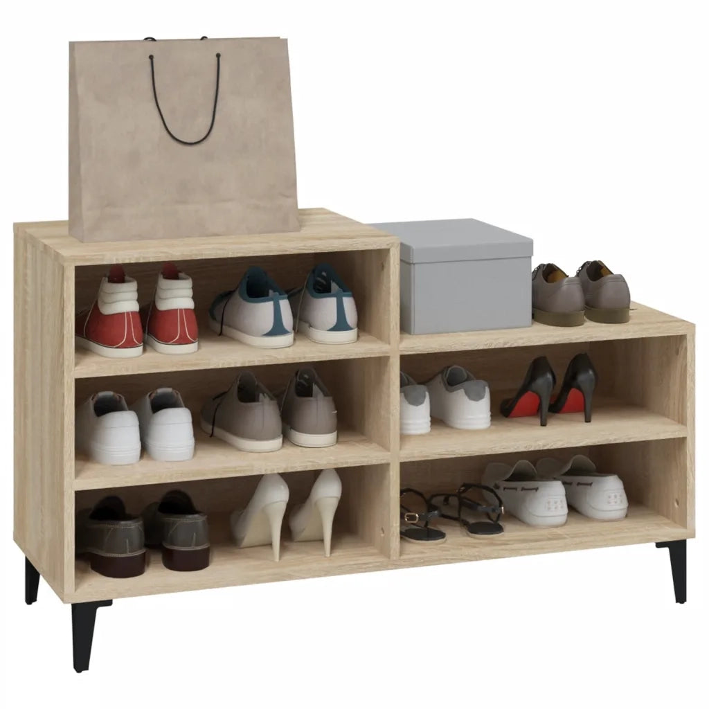 Scarpiera | Mobile per scarpe Rovere Sonoma 102x36x60 cm in Legno Multistrato