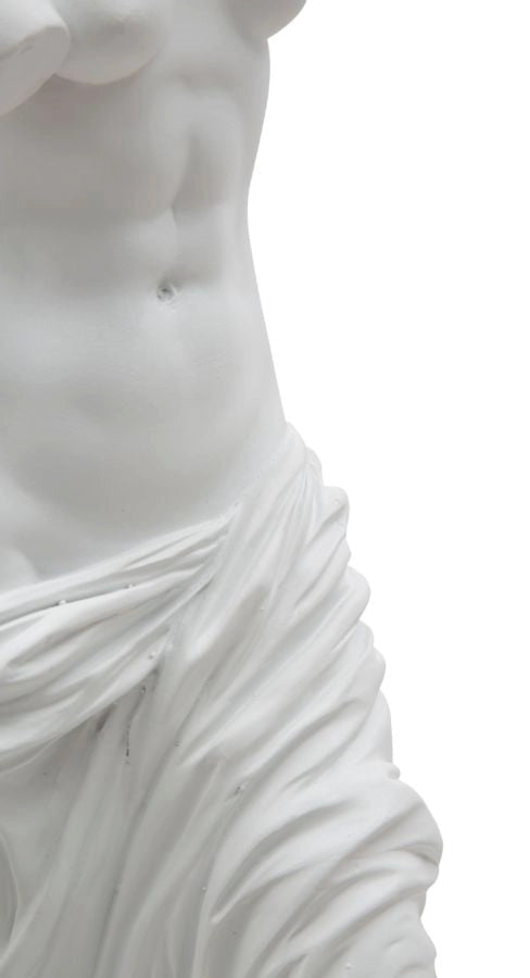 Scultura Statua Woman 14x12x49 cm in Poliresina Bianco