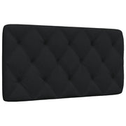 Coussin de tête de lit noir 100 cm tissu