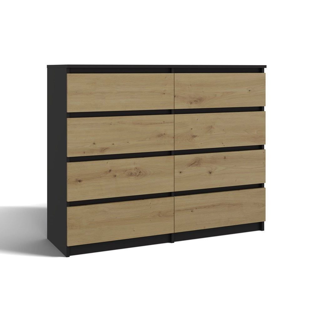 Cassettiera MALWA M8/120 antracite artisan per camera e soggiorno