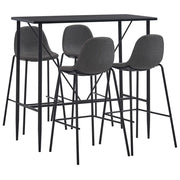 Set da Bar 5 pz in Tessuto Grigio Scurocod mxl 120223