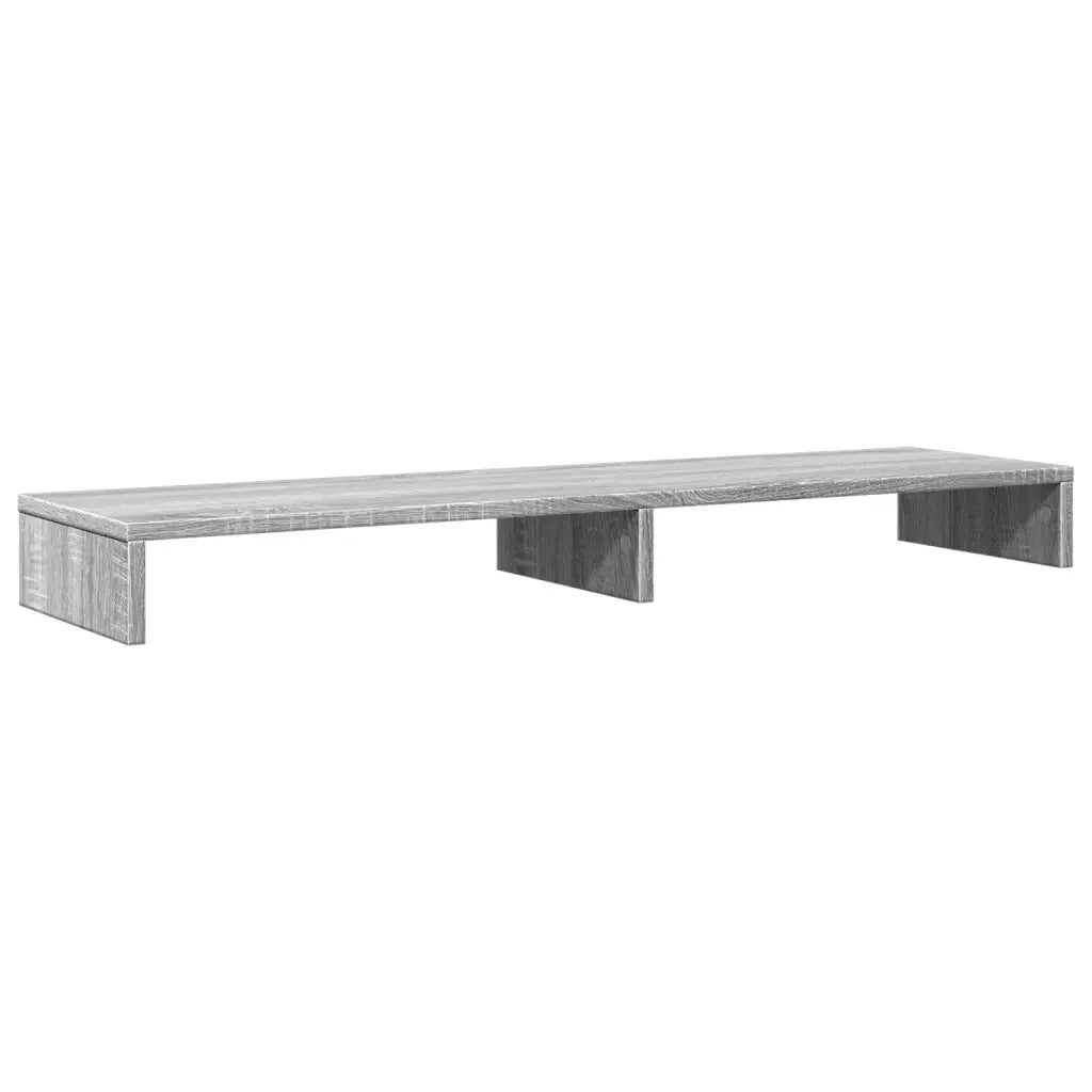 Supporto per Monitor Grigio Sonoma 100x27x10 cm in Truciolato