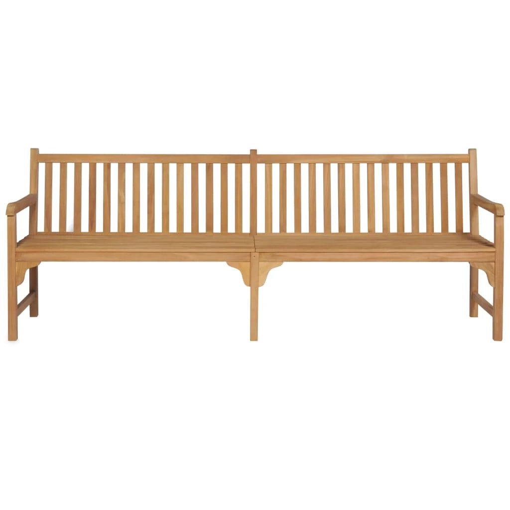 Panca da giardino mobili da esterno per patio terrazza 228 x 62,5 x 90 cm legno massello di teak 02_0011303