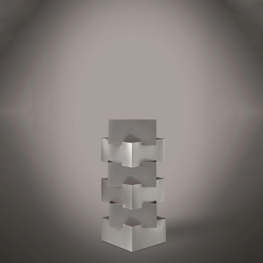 Lampada Da Scrivania-Ufficio Moderna Building Polilux ® Argento 1 Luce E27