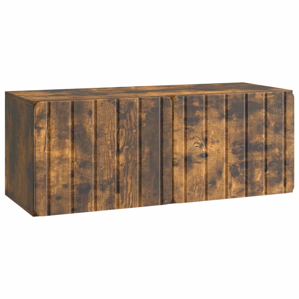 Mobile Porta TV da Muro Rovere Fumo 78,5 x 31 x 30 cm