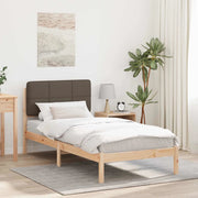 Letto con Testiera Rivestita Talpa 90 x 190 cm Pino massello 878017