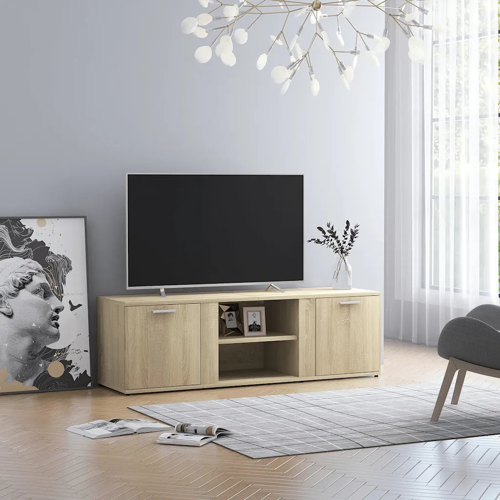 Mobile Porta TV Rovere Sonoma 120x34x37 cm in Legno Multistrato 801164