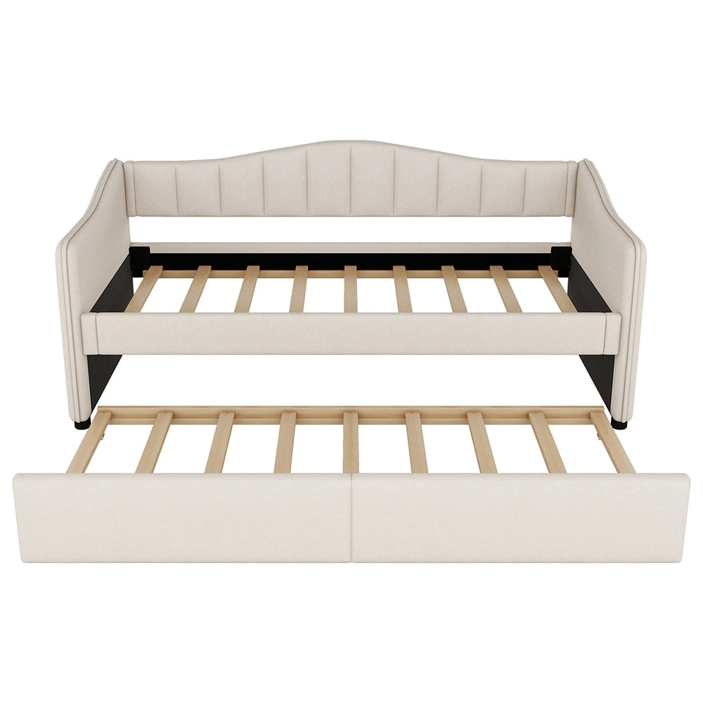 Letto Gigogne Canap??-Lit - Xylo - 90x200 cm - Lino Beige
