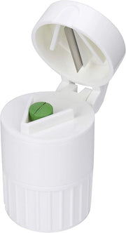 Sniditore per pillole 4 in 1 e contenitore per pillole per bambini e anziani con organizzatore