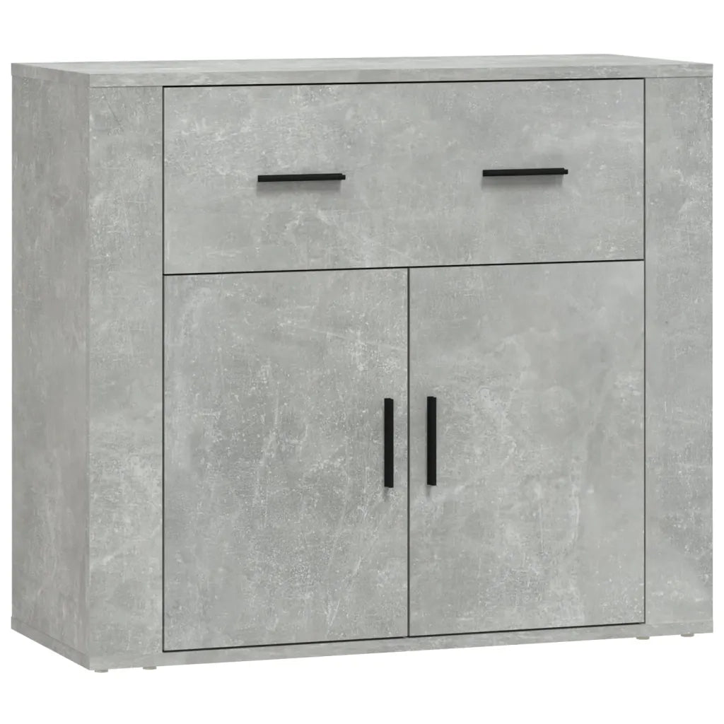 Credenza Grigio Cemento 80x33x70 cm in Legno Multistrato 816572