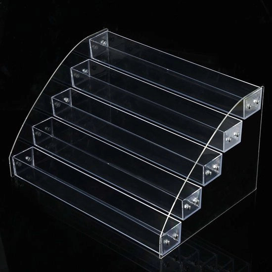 Organizzatore per unghie 2-7 strati - contenitore acrilico - supporto per unghie - contenitore per cosmetici - contenitore trasparente - capacità 50 flaconi