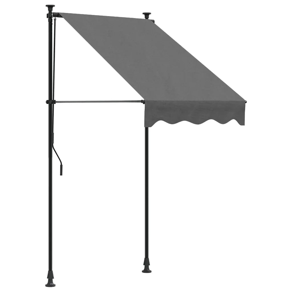 Tendada Sole Retrattile Antracite 100x150 cm Tessuto e Acciaiocod mxl 91441
