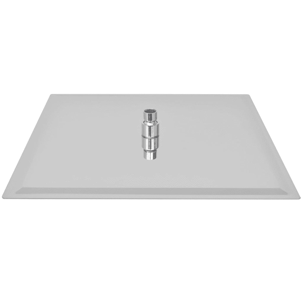 Soffione per Doccia a Pioggia 2pz Acciaio Inossidabile 40x40cm 275942