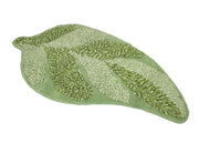 Tappeto A Foglia Casa Bagno Cotone Spugna Morbida Antiscivolo Leaf Salvia