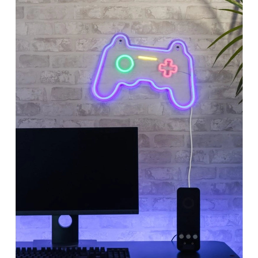APPLIQUE LED GAMER 5W H28CM JOYPAD