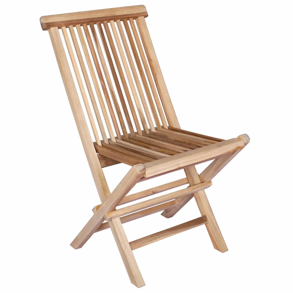 Set di Mobili da Giardino 9 pz Naturale Legno di teak solido 3418863