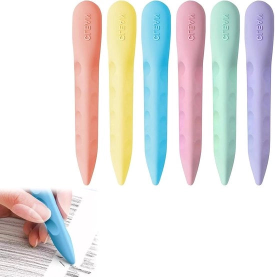 Set di 6 grossi pennelli per bambini, gommapiuma morbida 2B di alta qualità, attrezzatura scolastica, strumenti da disegno, pennelli divertenti per disegnare e colorare (10 * 15cm)