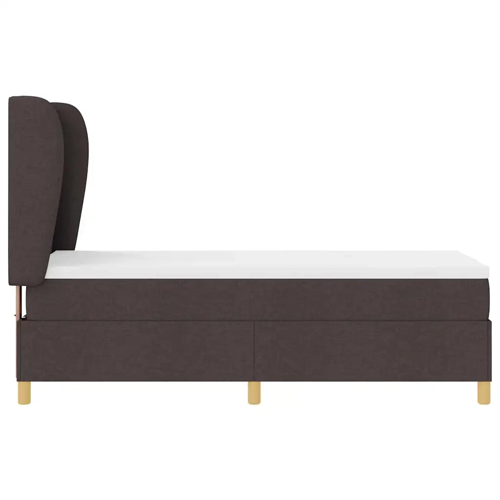 Letto con molle e materasso Grigio Scuro 90x190 cm Tessuto 3340784