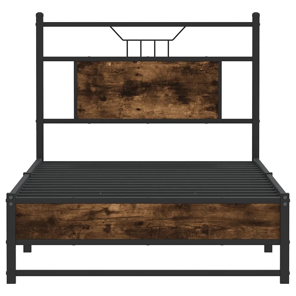 Giroletto senza Materasso Rovere Fumo 90x190 cm in Truciolato 4106900