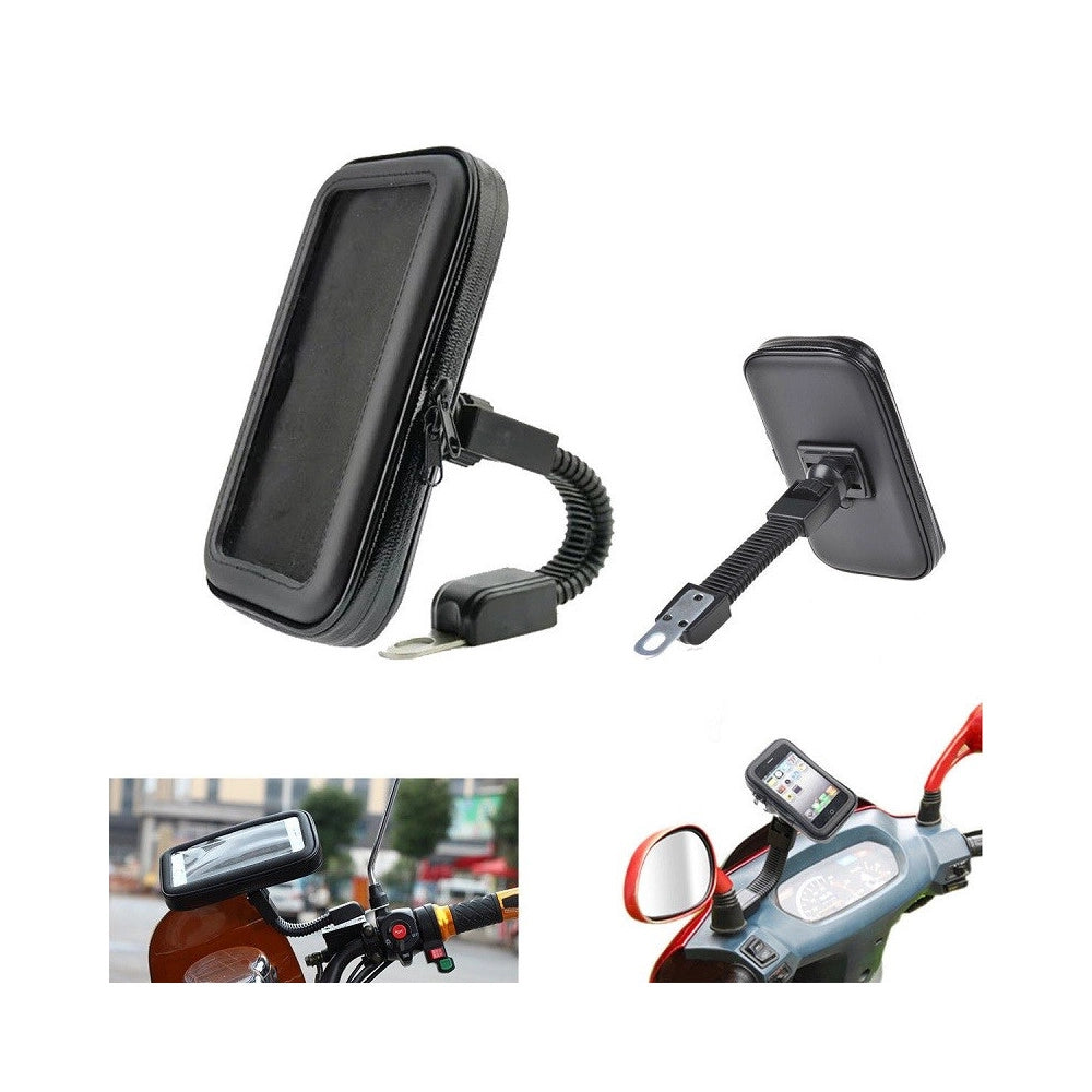 Trade Shop - Porta Cellulare Supporto Bici Moto Custodia Impermeabile Smartphone 5" 6" -