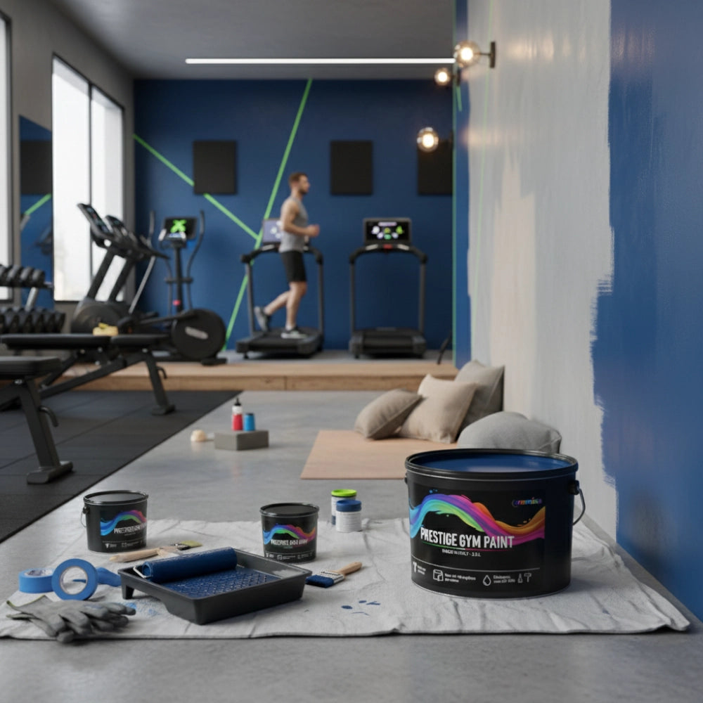 Pittura murale prestige gym paint blu profondo per palestre *** formato 0,750 lt, confezione 1